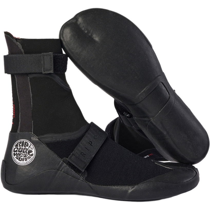 2026 Rip Curl Flashbomb 3mm Split Toe Wetsuit Boot 116msa - Schwarz
